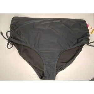 SO Juniors Plus High Waist Bottom Swim Black Size 3X NEW